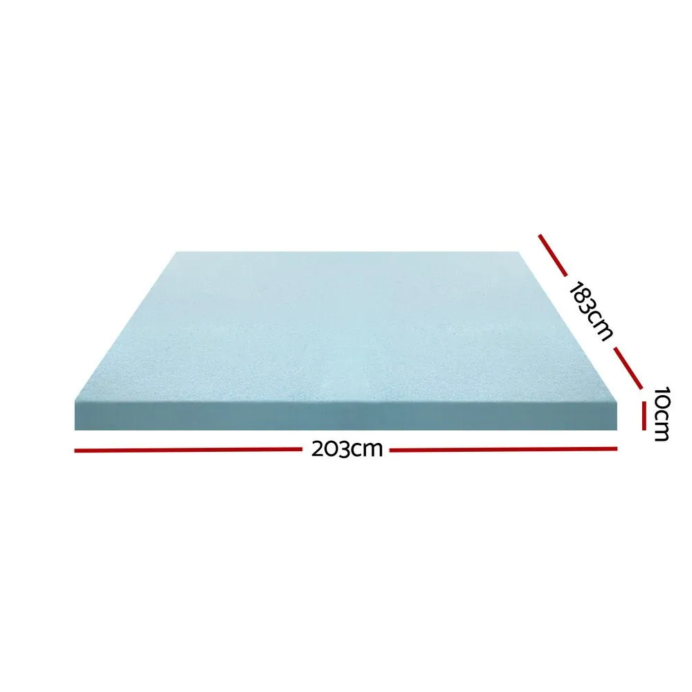 10cm Thick Deluxe Memory Foam Mattress Topper Cool Gel - King