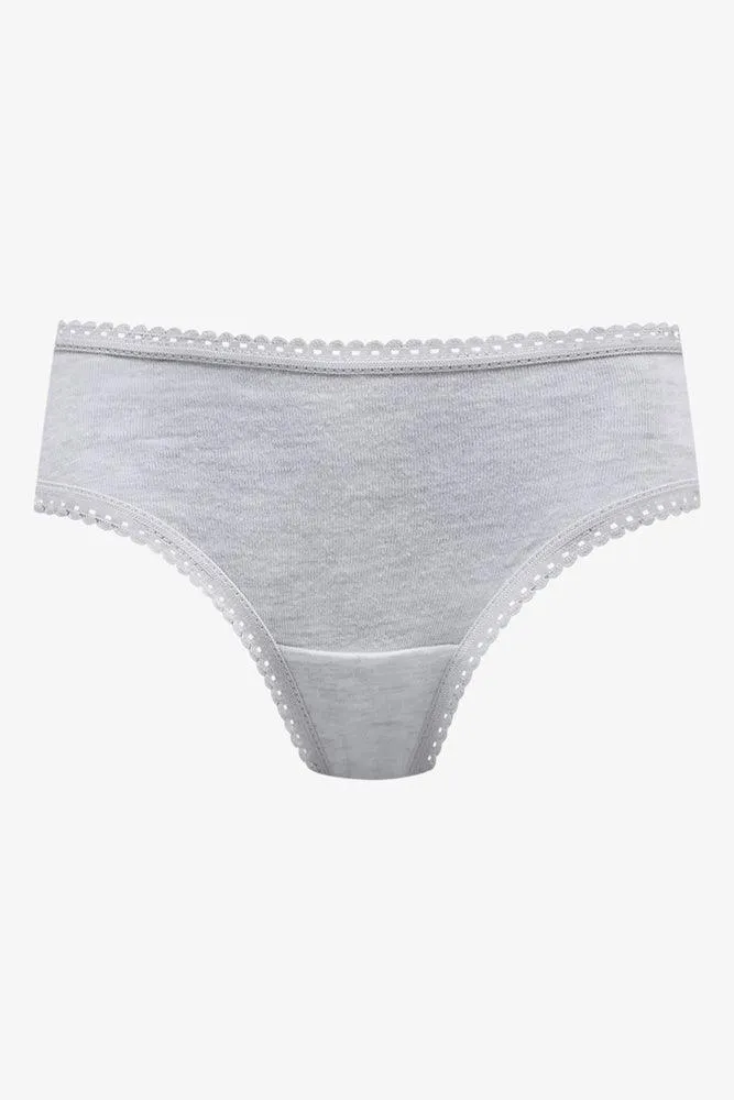 3 Pack Bikini Panties Pink And Grey