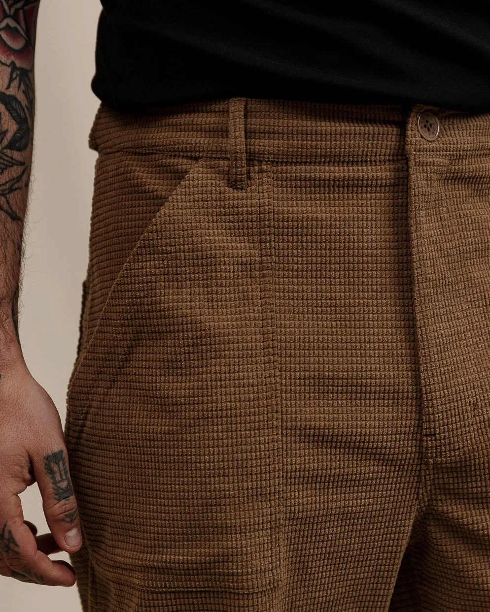 304 Waffle Cord Service Fatigue Pants - Biscuit