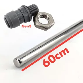 60cm Thermowell (8mm(5/16') OD) Includes duotight 8mm (5/16') x 1/4inch thread with o-ring and nut