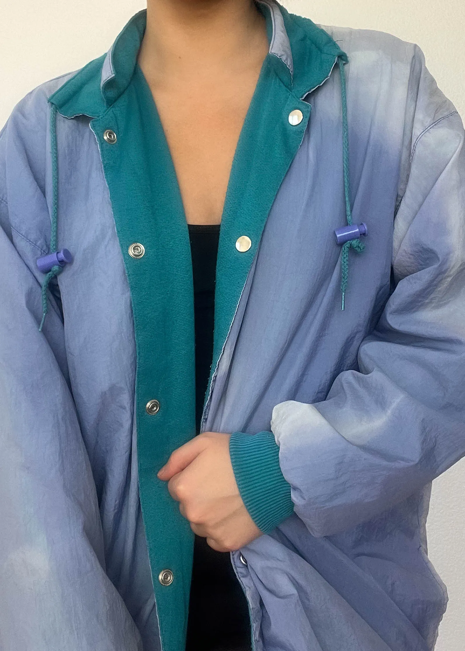 80's Periwinkle & Teal Jacket (M-L)