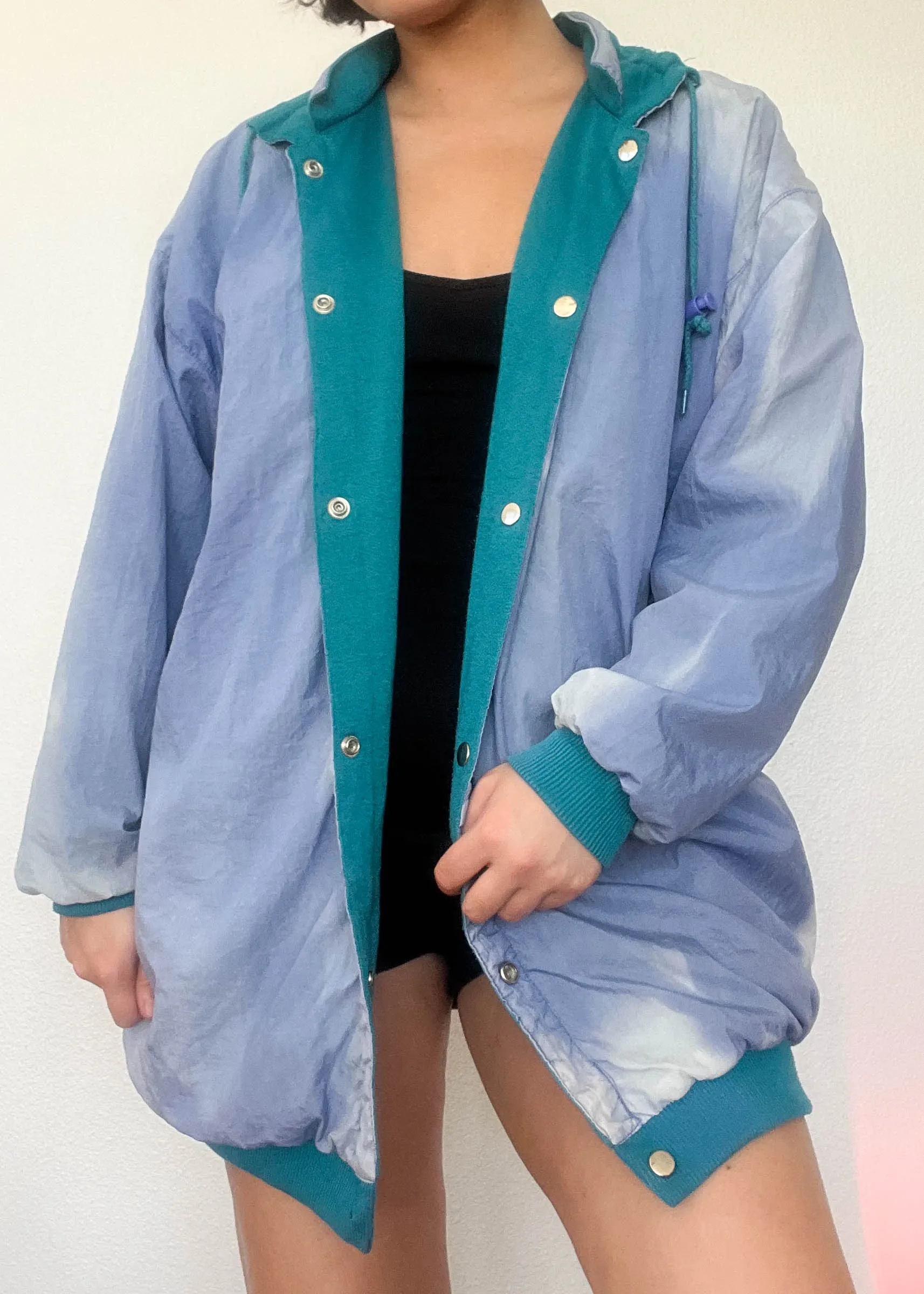 80's Periwinkle & Teal Jacket (M-L)