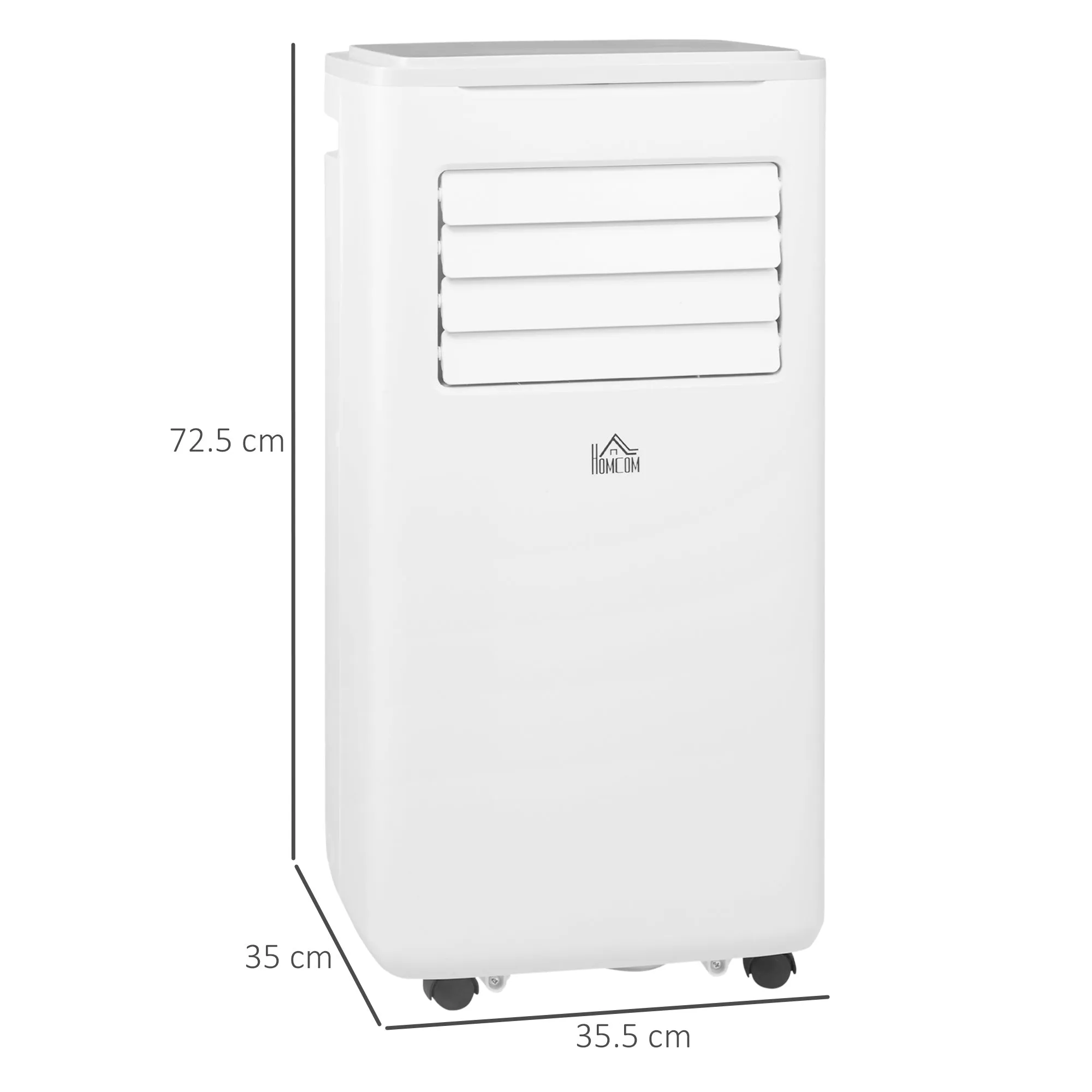 9,000 BTU Portable Air Conditioner, Smart Home WiFi Compatible, Dehumidifier Cooling Fan for Room up to 20m¬≤, with Remote, LED Display White