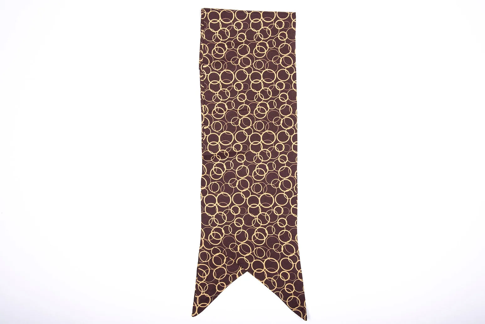 AARVIER GEOMETRIC PATTERN SILK SCARF