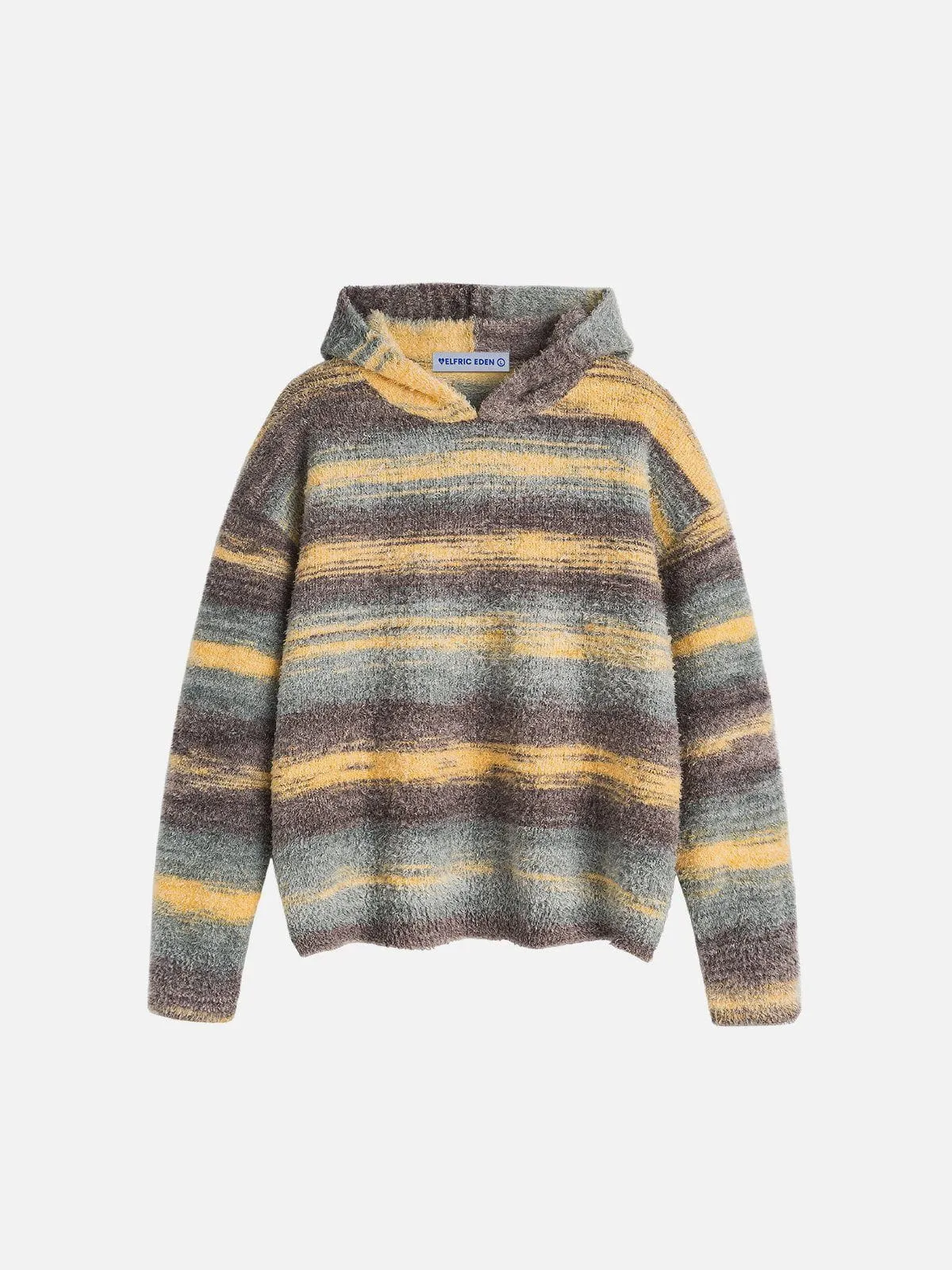 Aelfric Eden Gradient Stripe Knit Hoodie