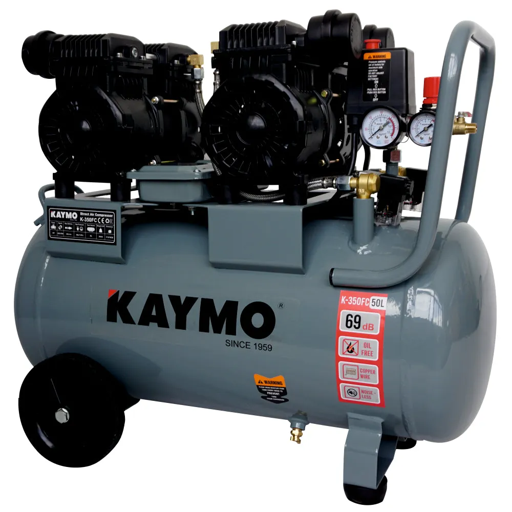 AIR COMPRESSOR KAYMO K-350FC 3HP 50LTR OILFREE-COPPER