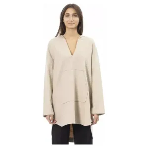 Alpha Studio Beige Wool Women Sweater