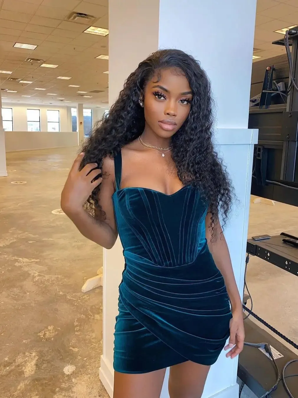 Amozae-hoco dresses High Quality Summer Velvet Bodycon Dress Women 2024 New Arrivals Lined Green Party Dress Sexy Celebrity Evening Club Night Dress