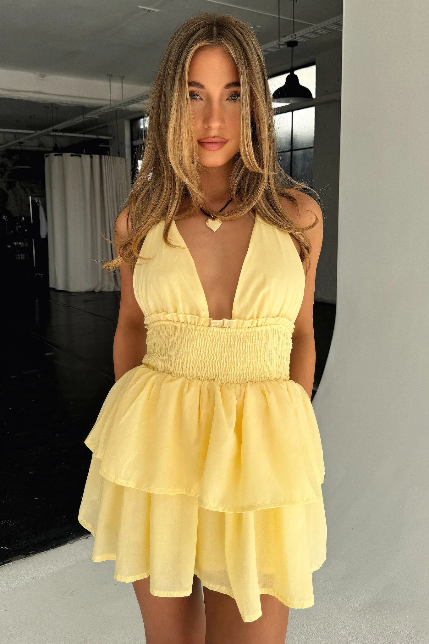 April Dress - Yellow