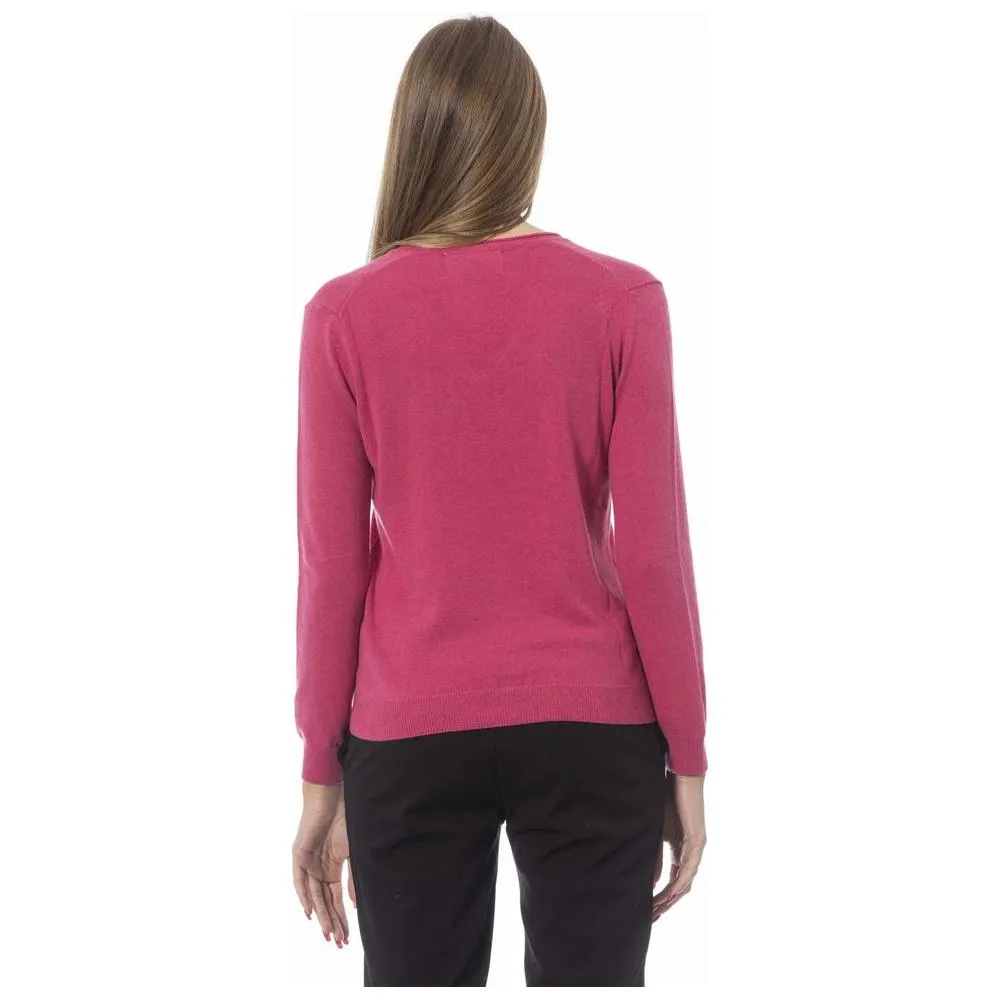 Baldinini Trend Fuchsia Cashmere Women Sweater