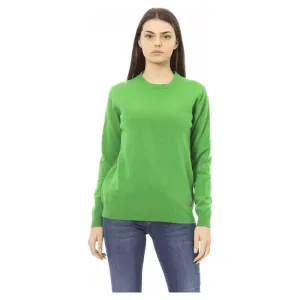 Baldinini Trend Green Wool Women Sweater