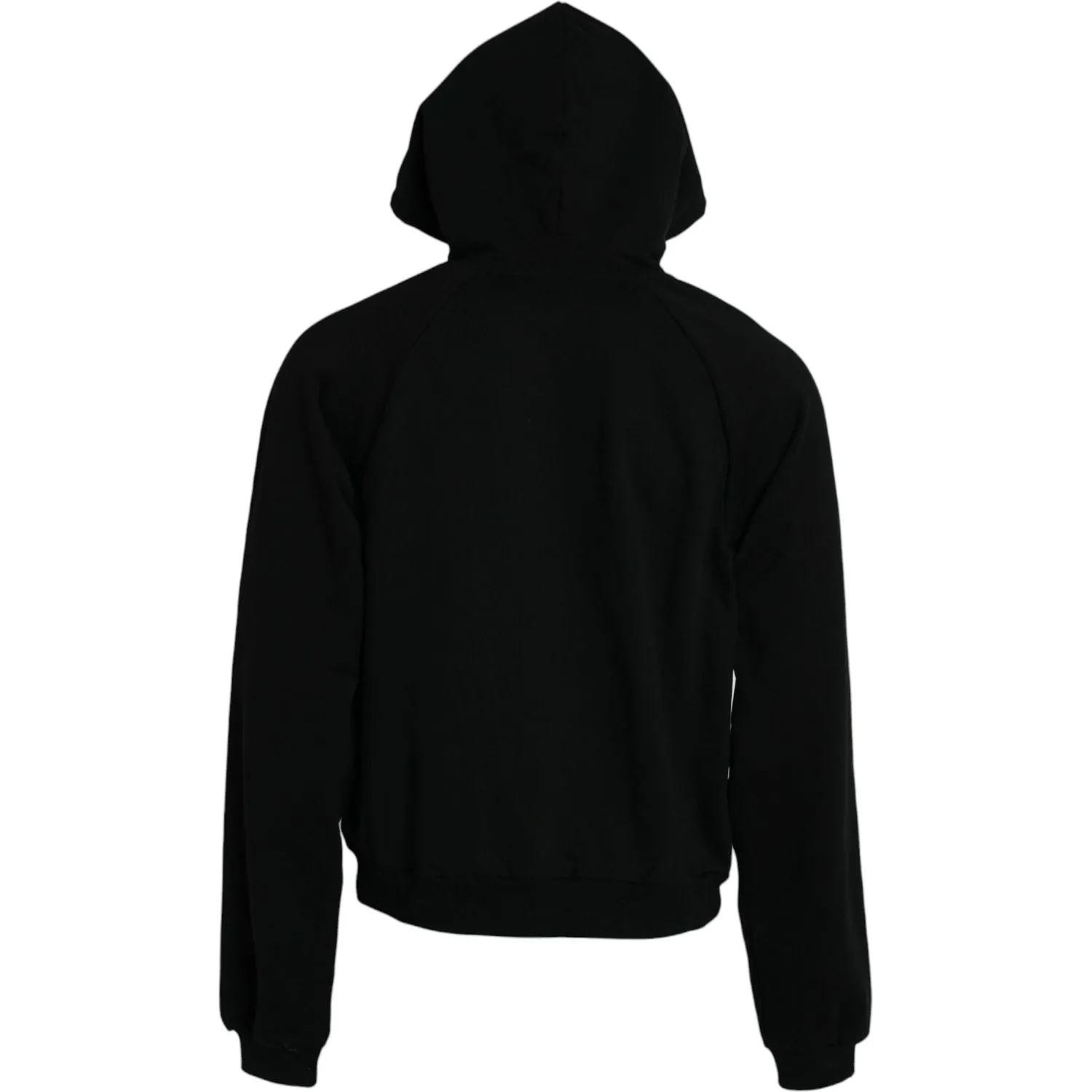 Balenciaga Black Cotton Logo Hooded Pullover Sweatshirt Sweater