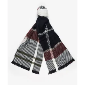 Barbour Blair Ladies Tartan Scarf - Midnight Berry