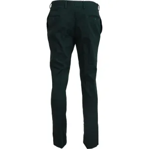 BENCIVENGA Elegant Dark Green Chino Trousers