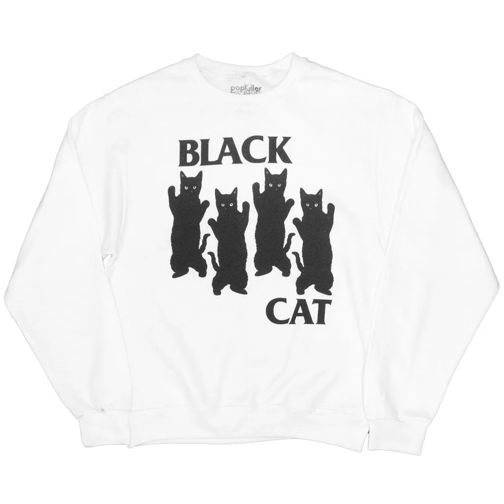 Black Cat Pullover Sweatshirt