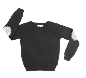 Black Elbow Patch Sweater