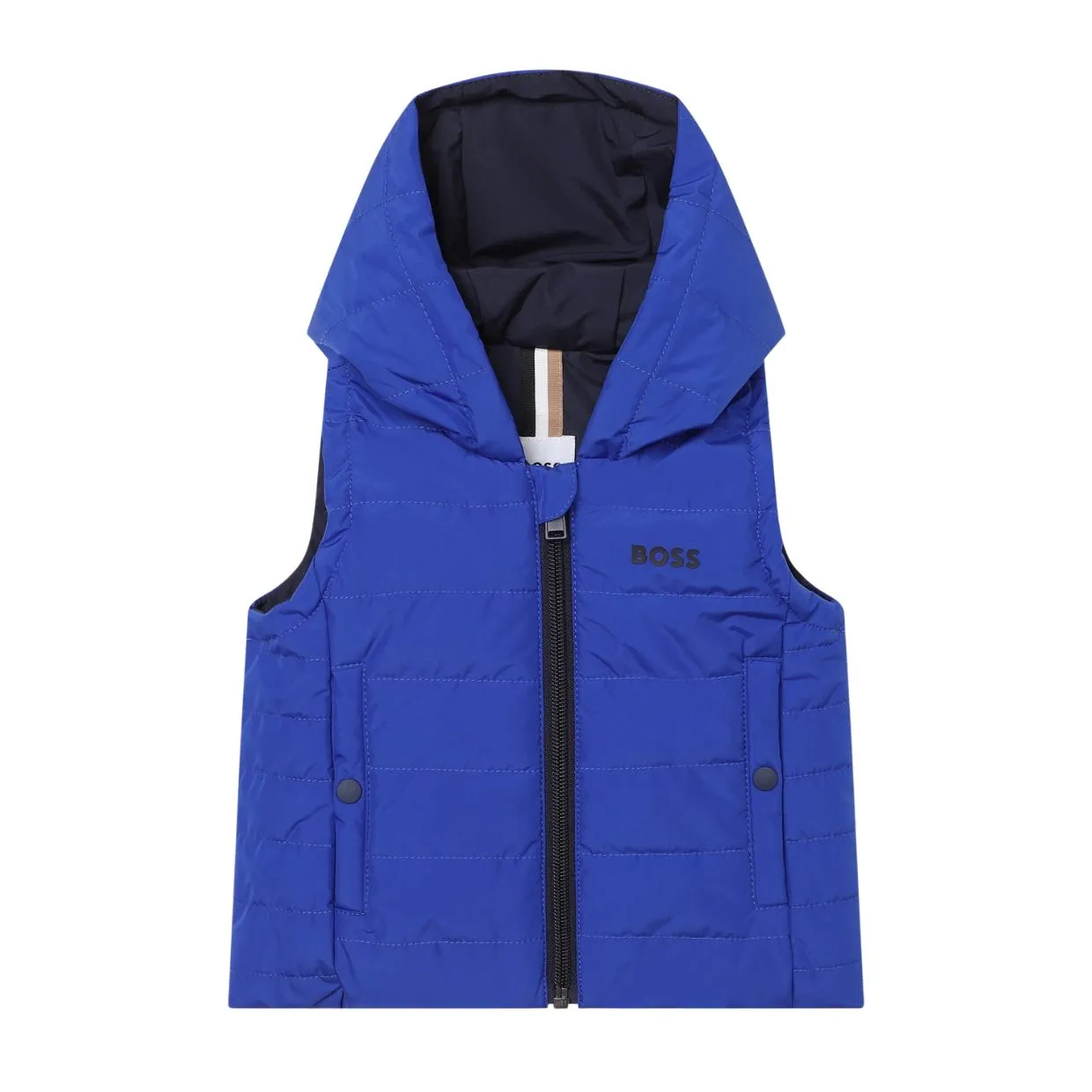 BOSS Baby Royal Blue Printed Logo Gilet