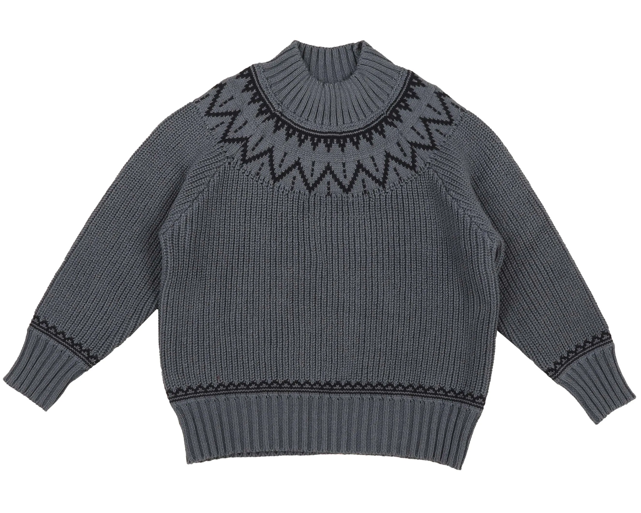 BT Lt Blue Raglan Knit Sweater