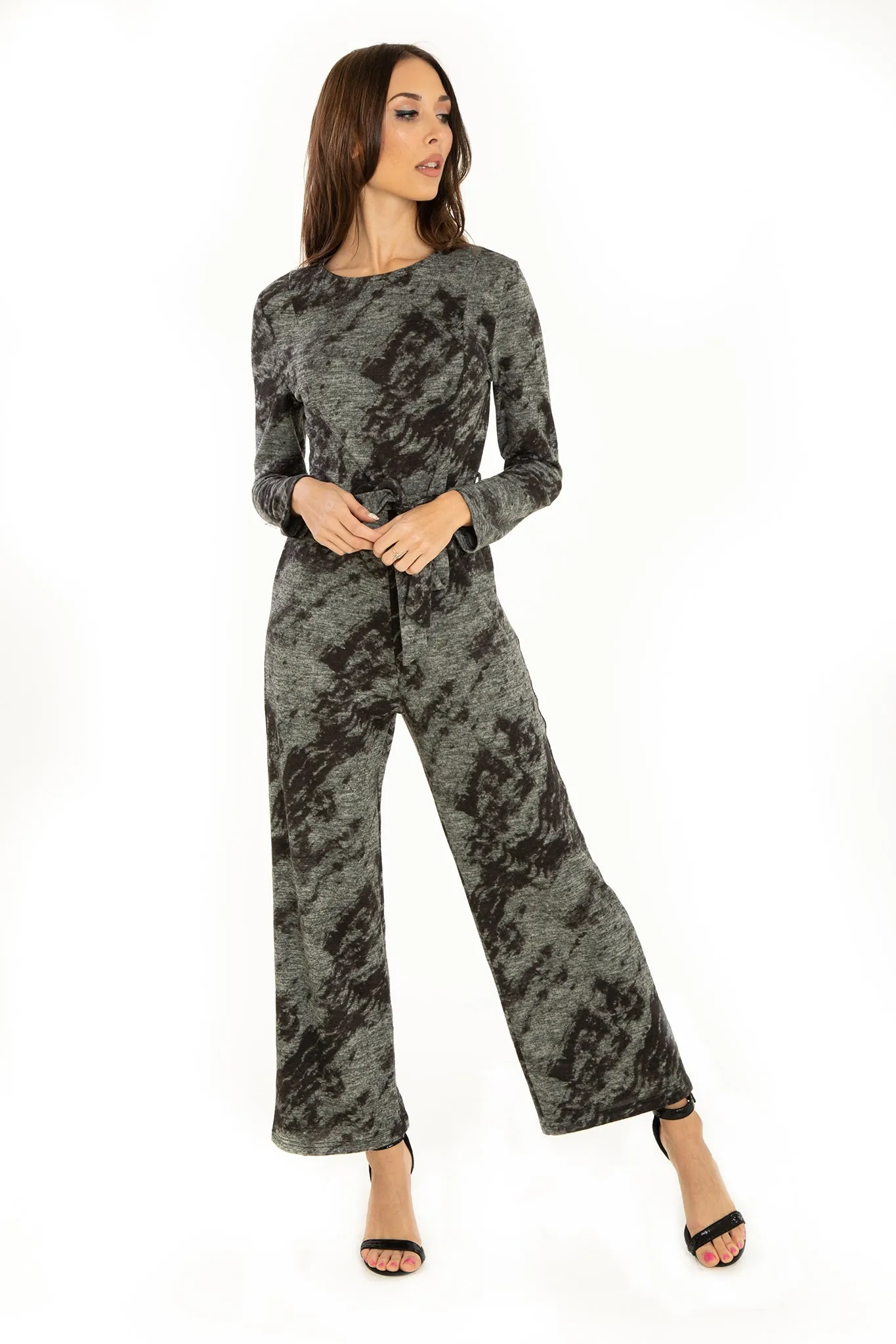 Burn Out Knit Jumpsuit