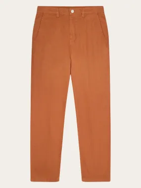 CALLA tapered mid-rise twill workwear pants - GOTS/Vegan - Mocha Bisque