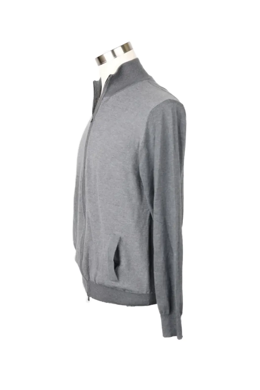 Cashmere Zip Up Sweater