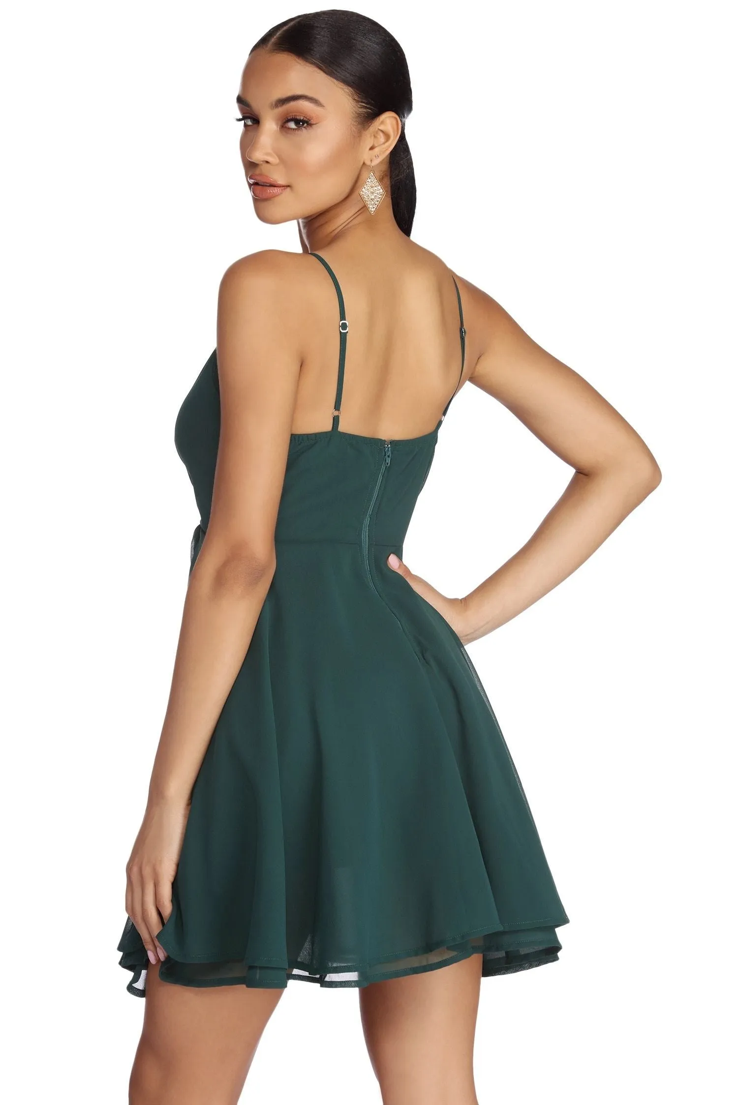 Chiffon Flow Skater Dress