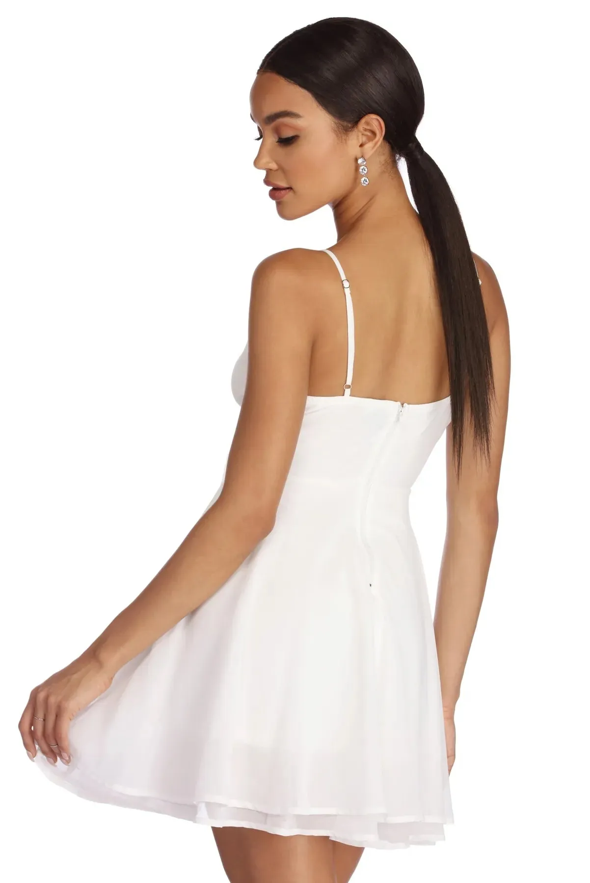 Chiffon Flow Skater Dress