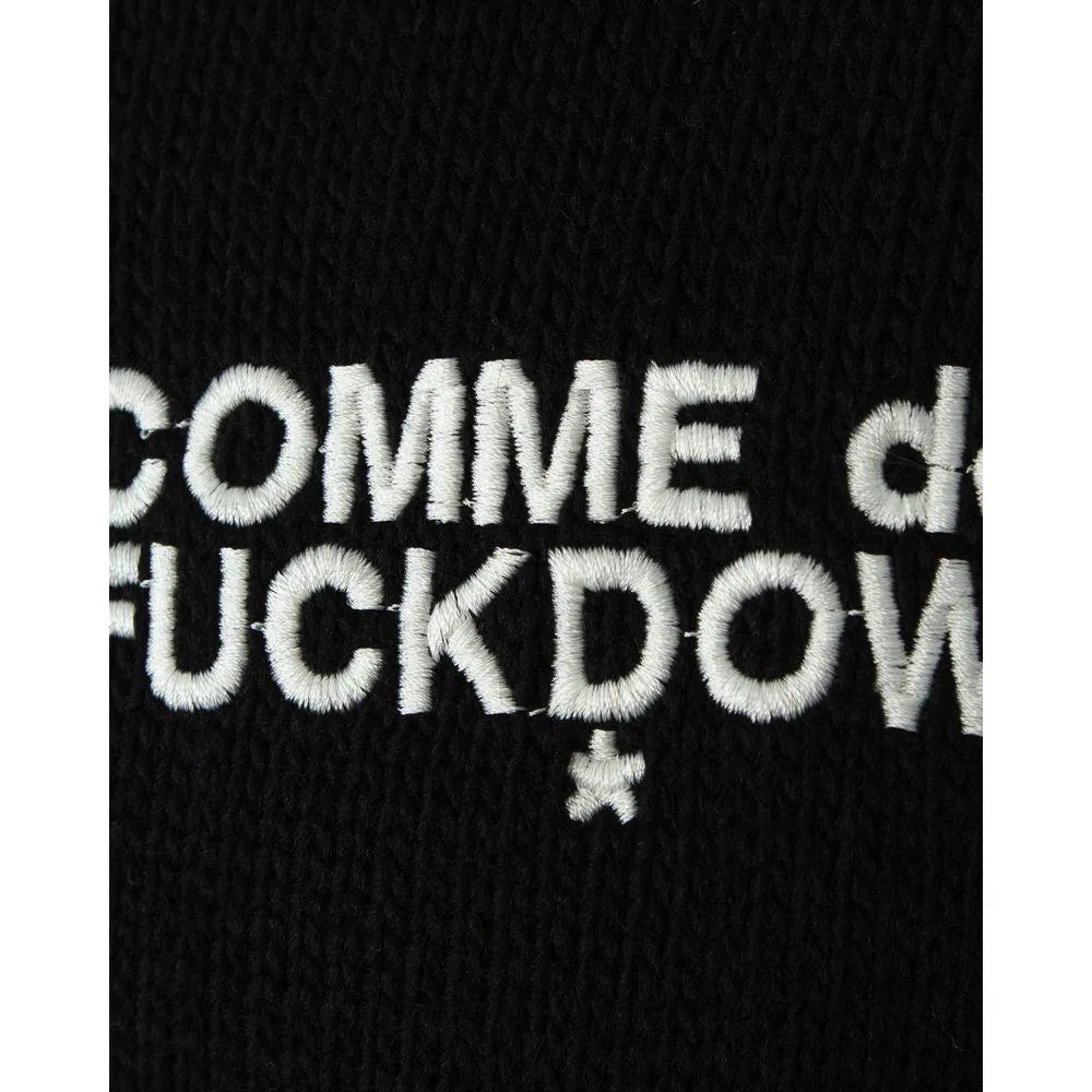 Comme Des Fuckdown Black Acrylic Sweater