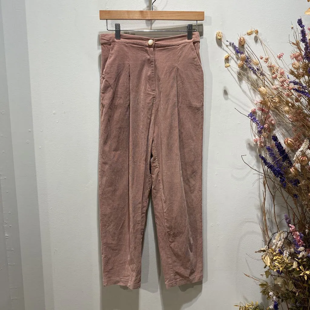 Corduroy Pants w/ Pearl Button *AS IS*