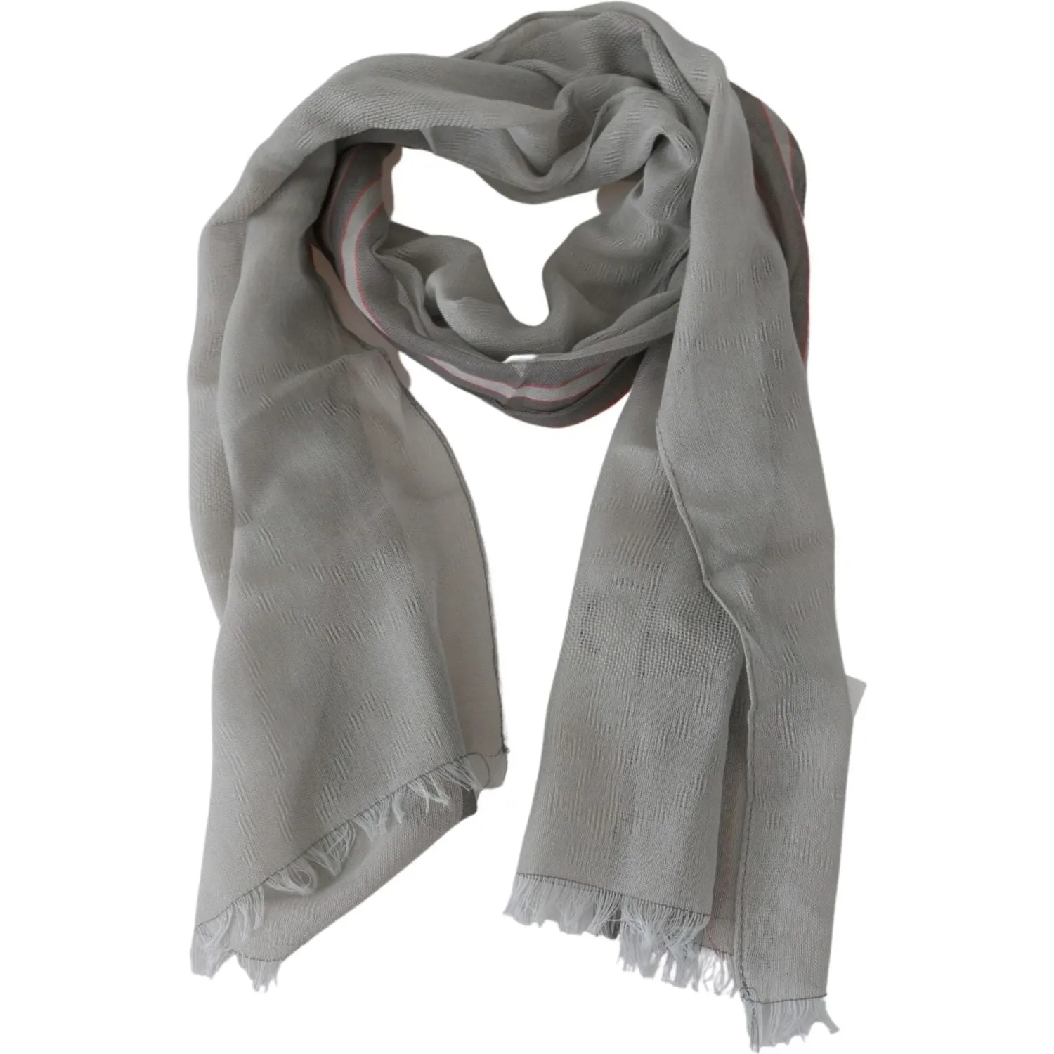 Costume National Elegant Gray Cotton Men's Scarf