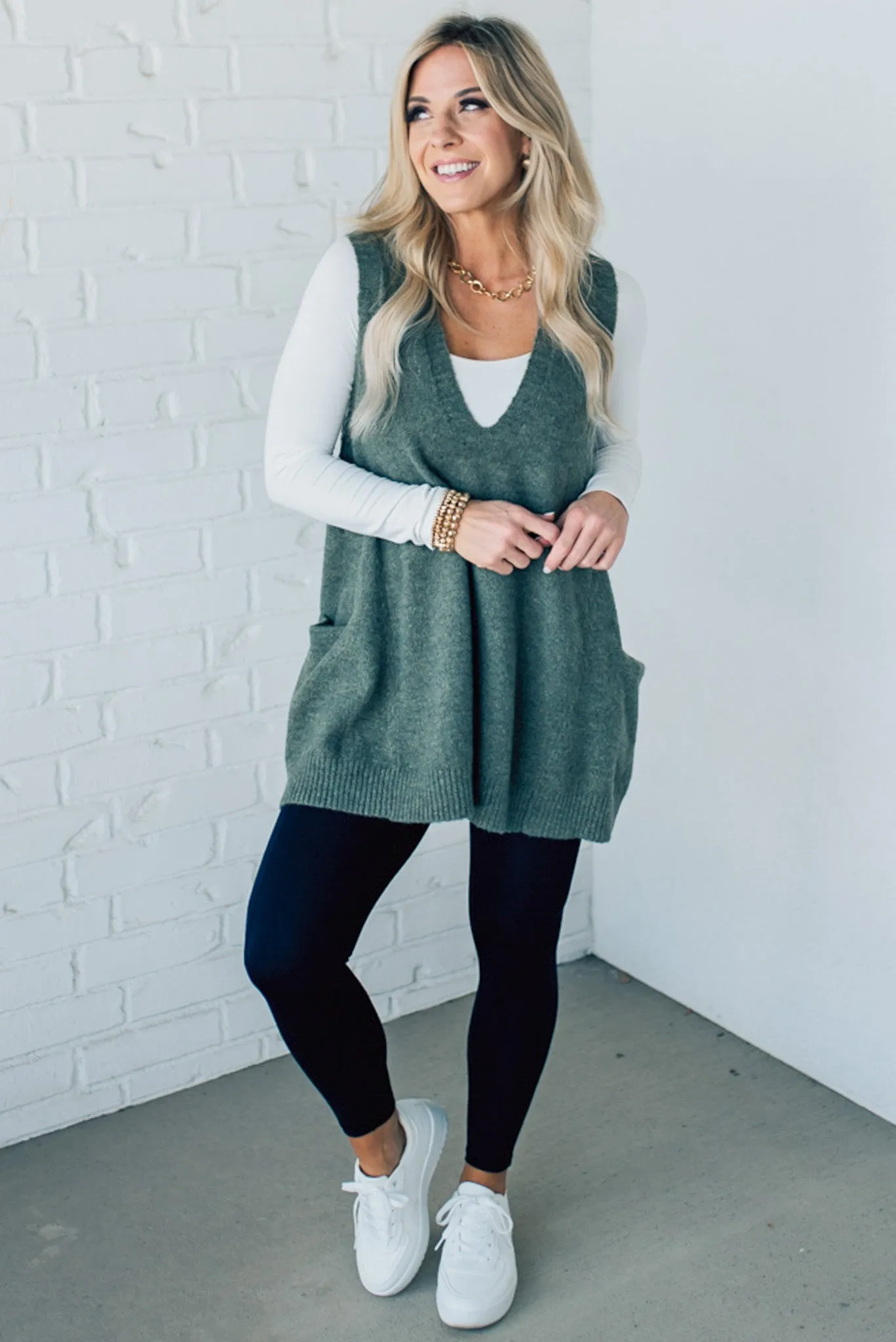 Cozy Pocket Sweater Vest