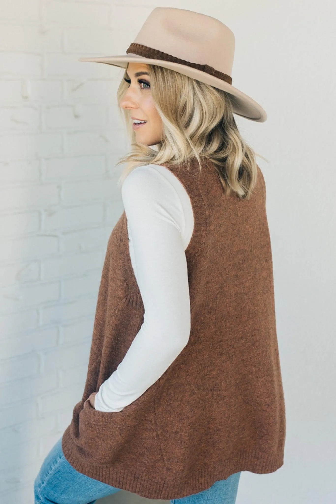 Cozy Pocket Sweater Vest