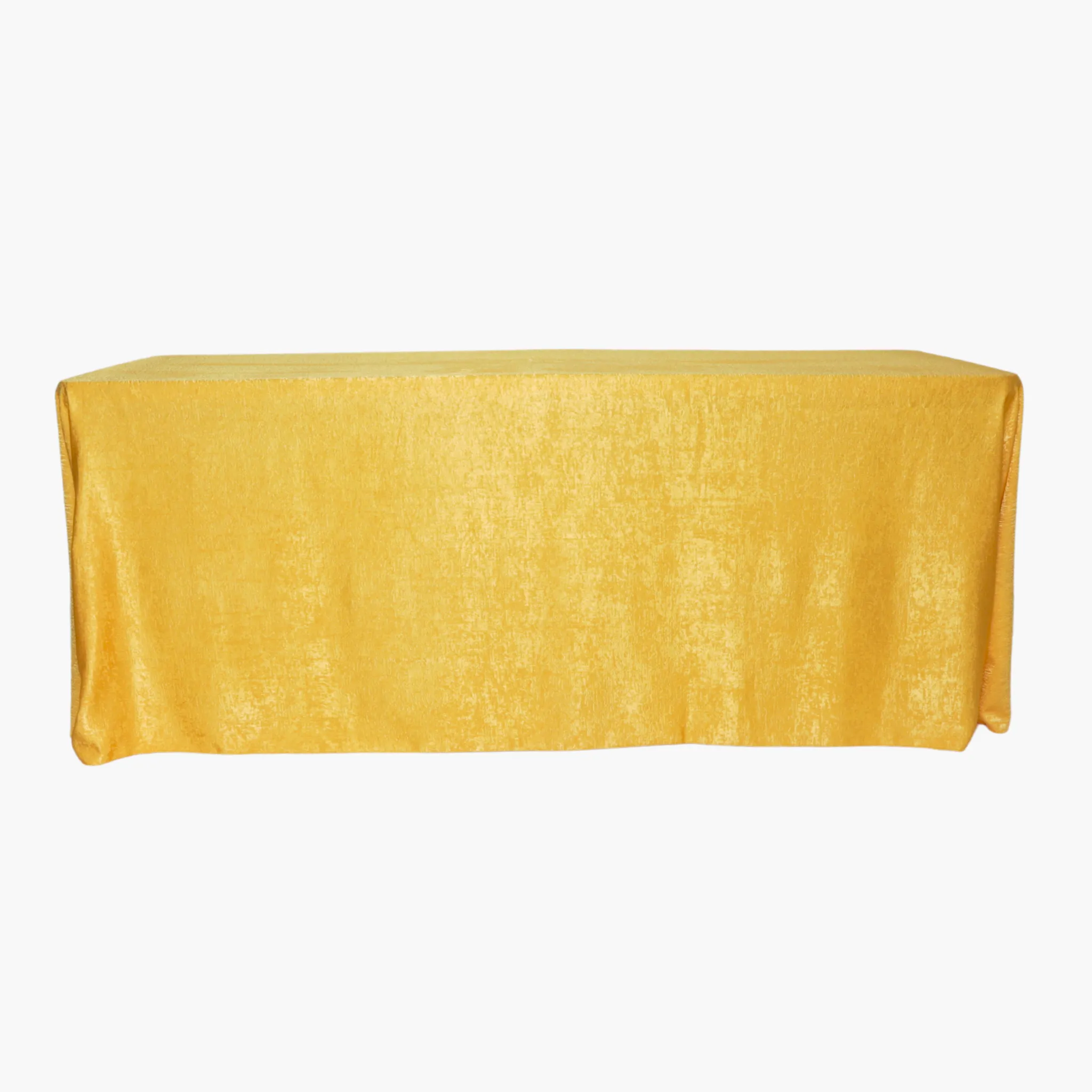 Crinkle Shimmer 90"x132" Rectangular Tablecloth - Gold