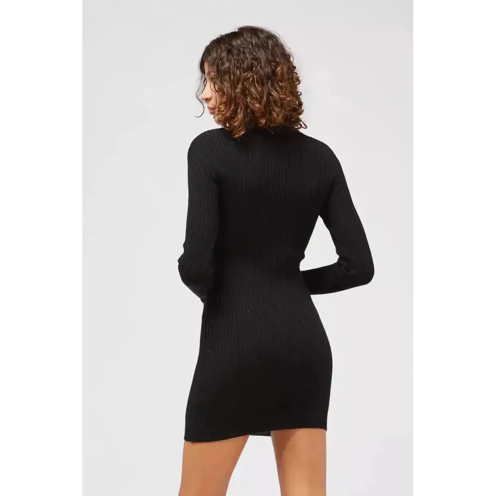 Custo Barcelona Black Viscose Women Sweater Dress