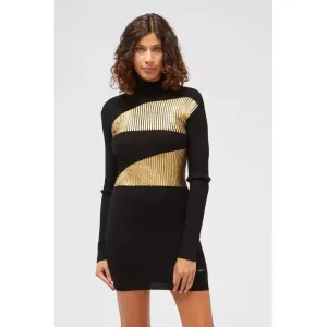 Custo Barcelona Black Viscose Women Sweater Dress