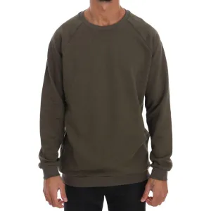 Daniele Alessandrini Stunning Green Crewneck Cotton Sweater