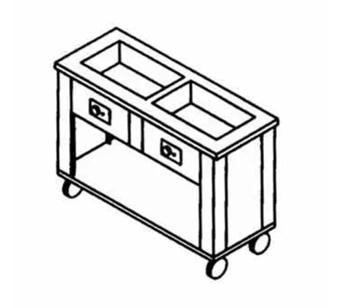 Dinex DXP2HFSL Serving Counter