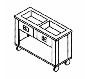 Dinex DXP2HFSL Serving Counter