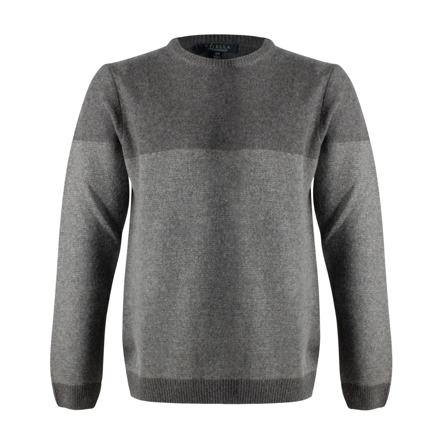 Discover Classic Style of these Grey 100% Cotton Tonal Crewneck: Crafted with Excellence in Italy