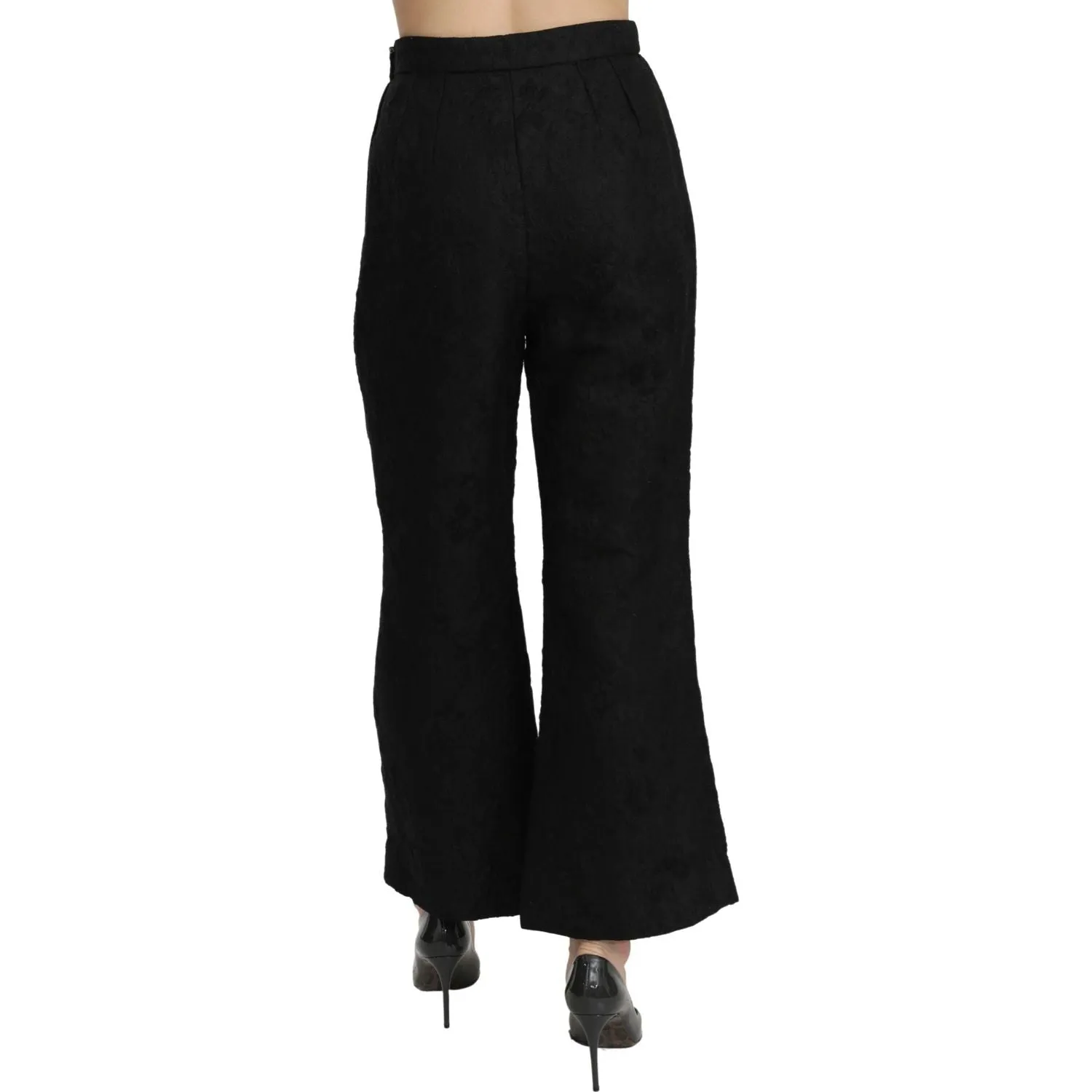 Dolce & Gabbana Chic High Waist Flared Cropped Pants