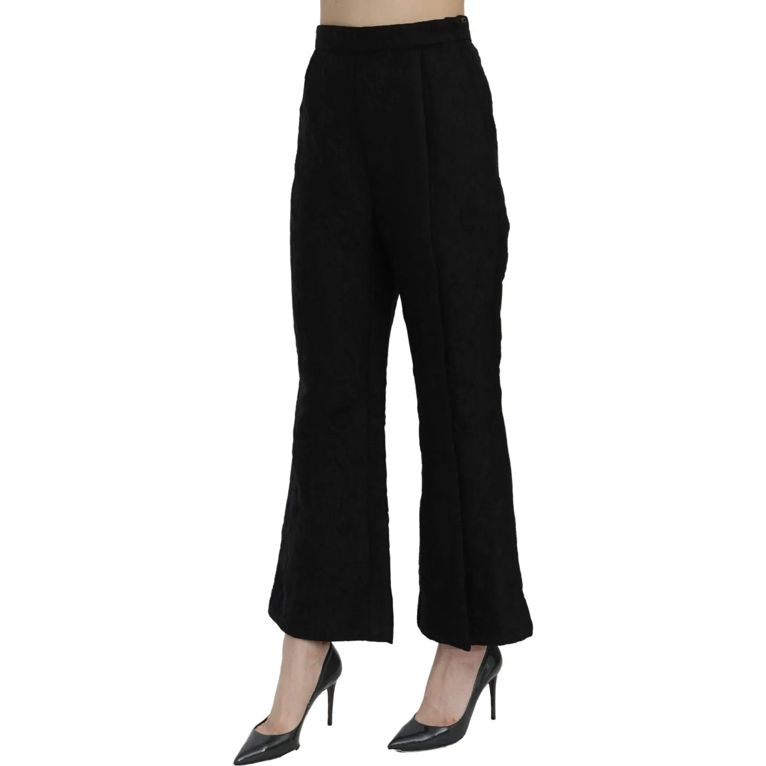 Dolce & Gabbana Chic High Waist Flared Cropped Pants