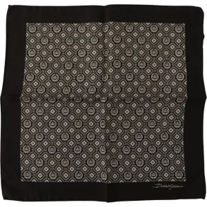 Dolce & Gabbana Elegant Black Silk Men's Scarf Wrap