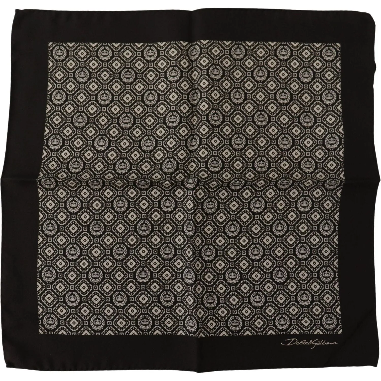 Dolce & Gabbana Elegant Black Silk Men's Scarf Wrap