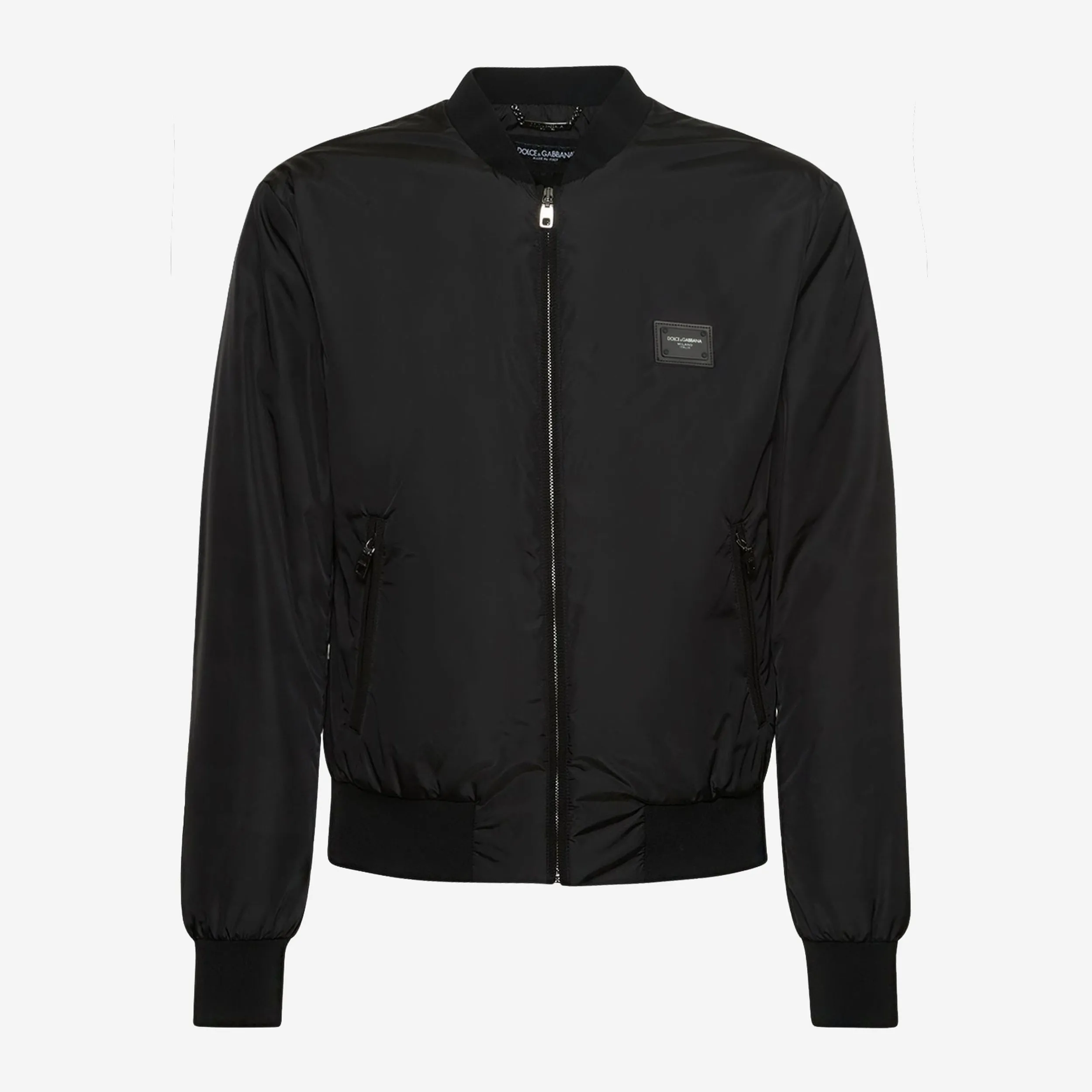 Dolce & Gabbana Plaque Nylon Bomber Jacket