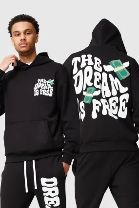 DREAM IS FREE HOOD - BLACK