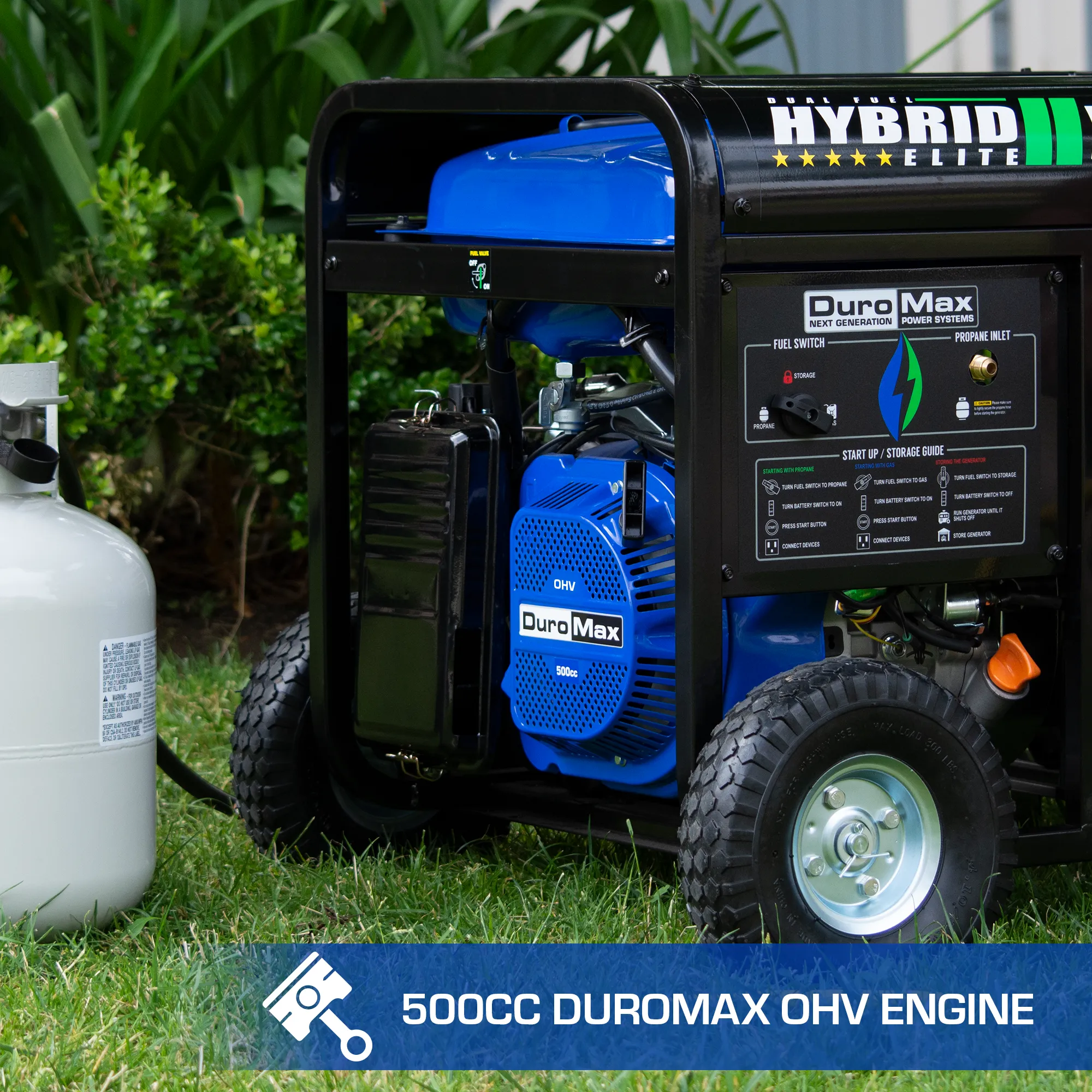 DuroMax XP13000EH 13,000 Watt Portable Dual Fuel Gas Propane Generator