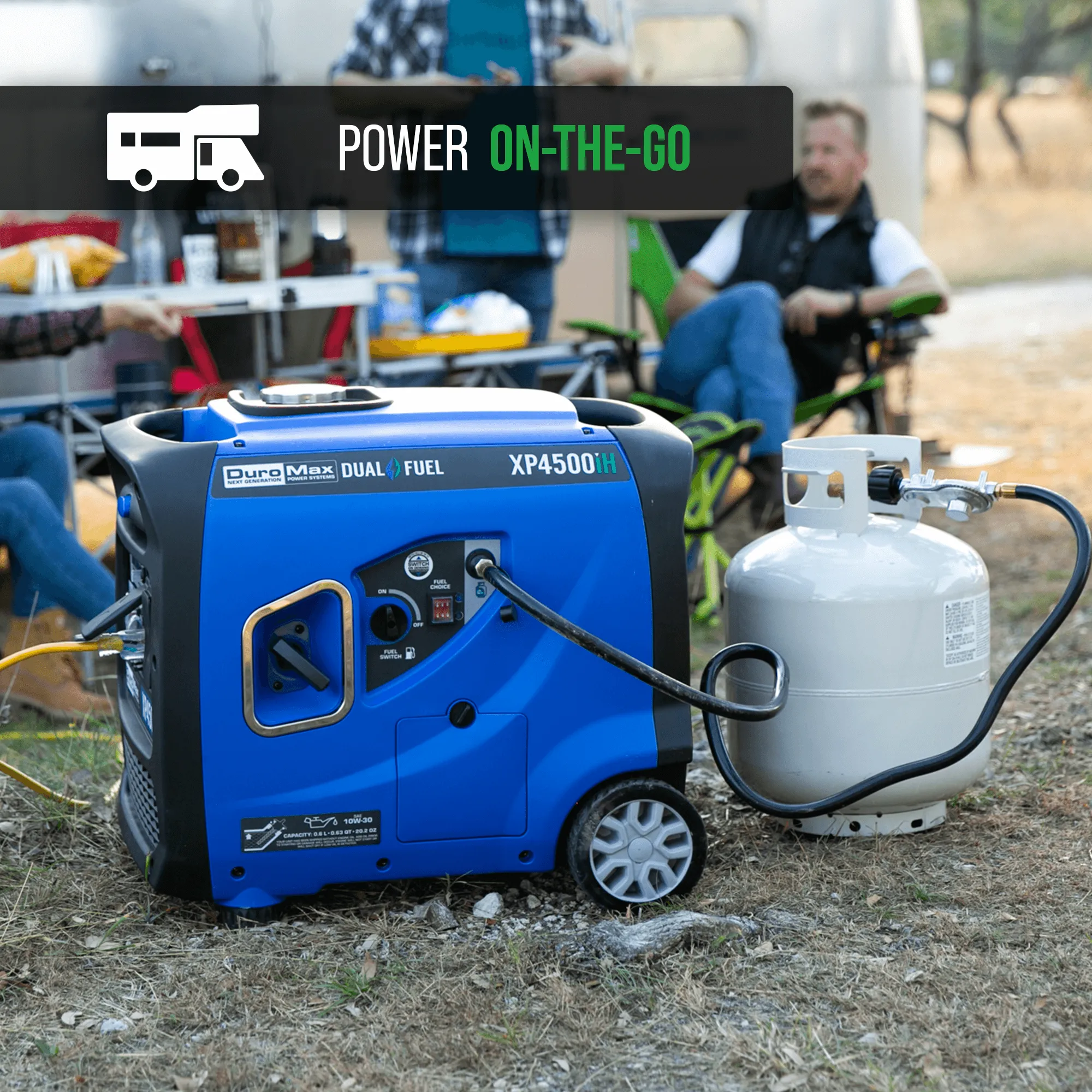 DuroMax XP4500iH 4,500 Watt Portable Dual Fuel Inverter Generator w/ CO Alert