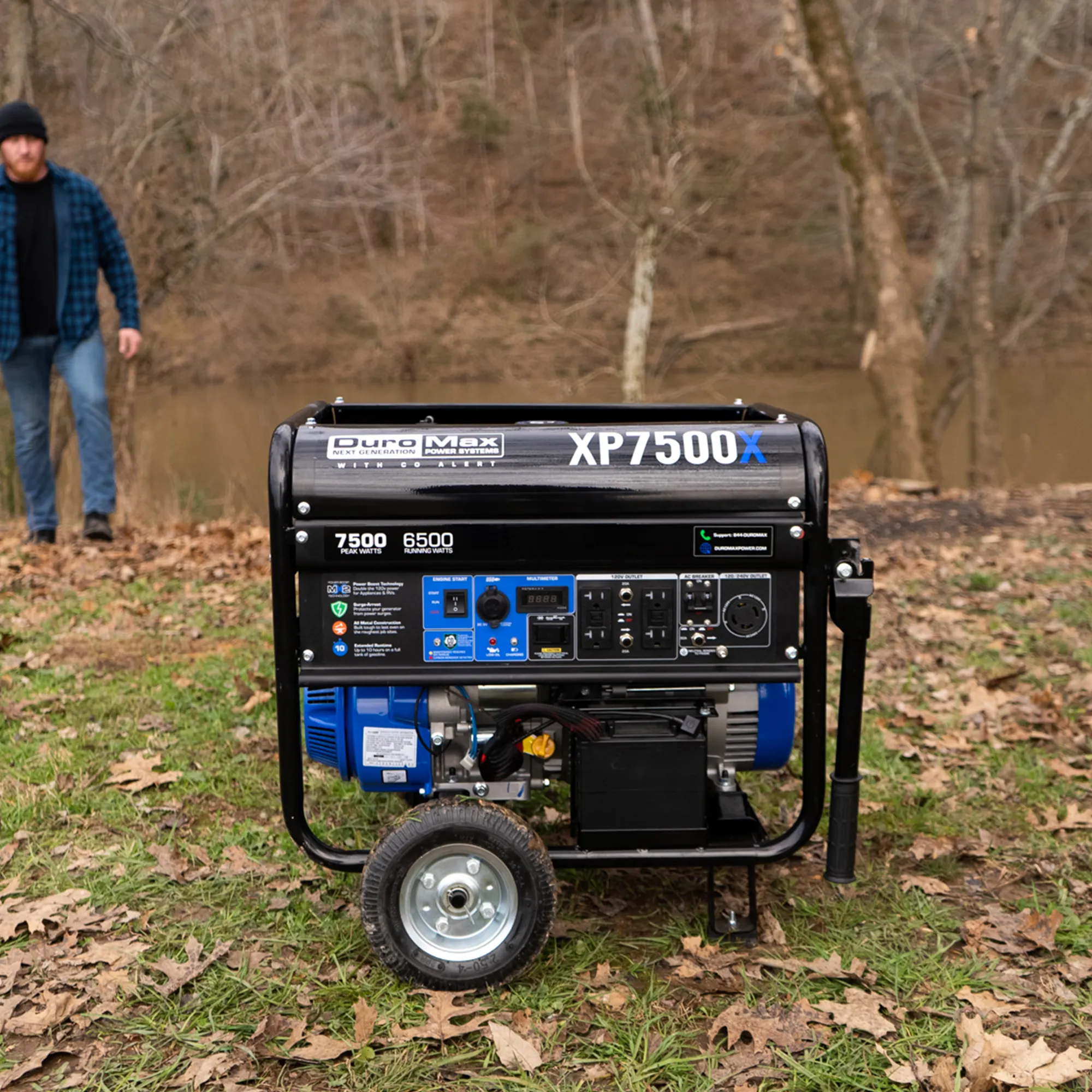 DuroMax XP7500X 7,500 Watt Gasoline Portable Generator w/ CO Alert