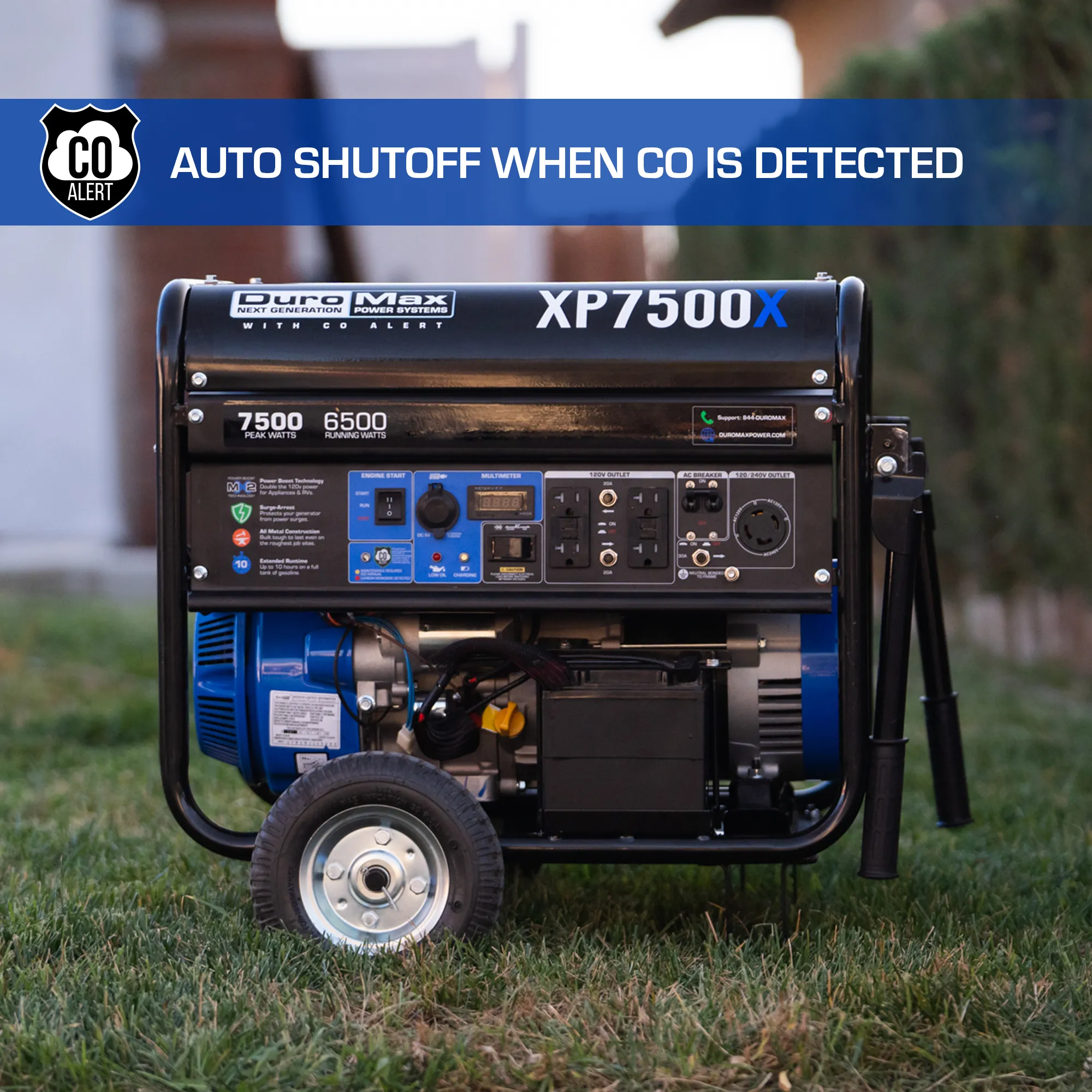 DuroMax XP7500X 7,500 Watt Gasoline Portable Generator w/ CO Alert