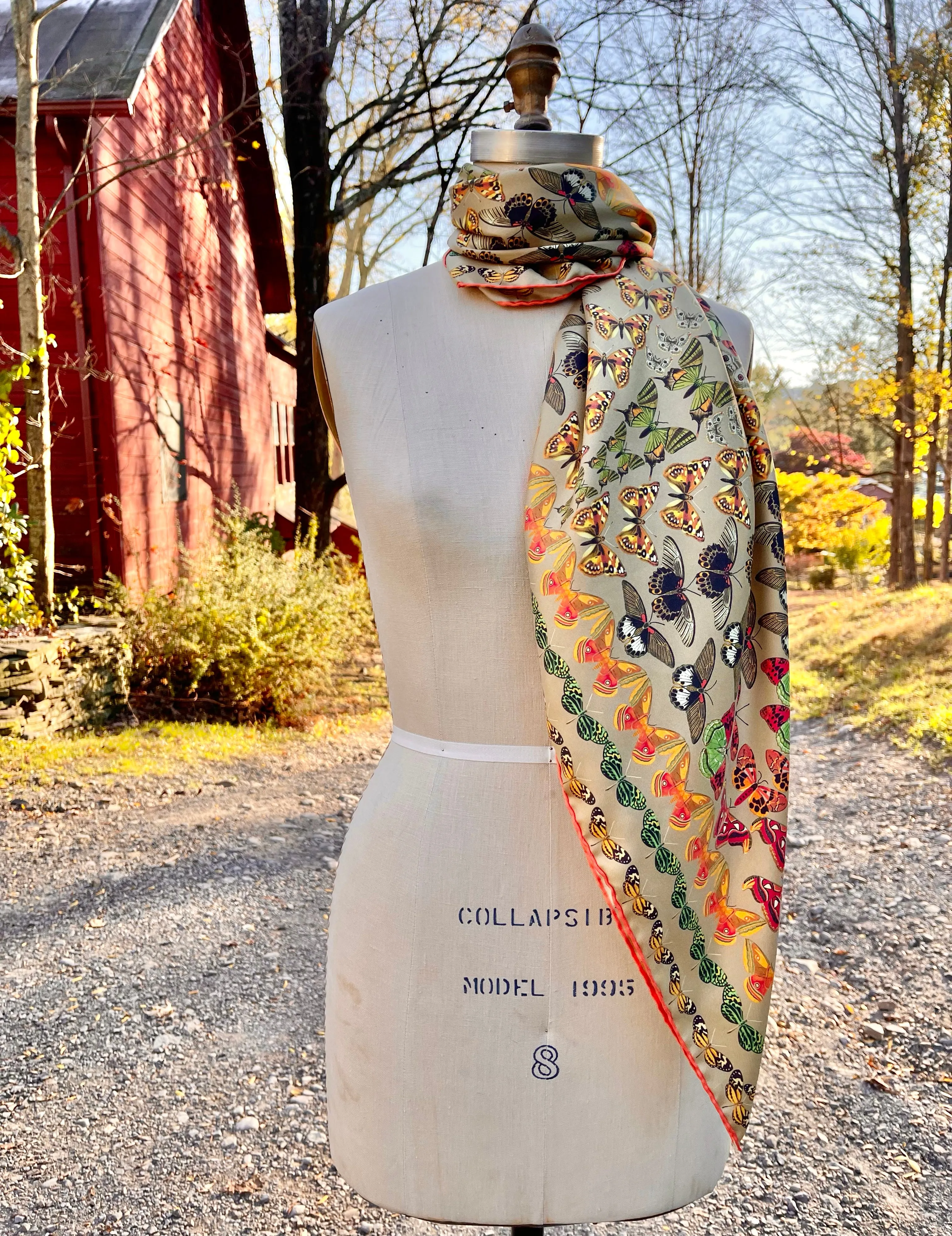 Elwyn New York Aztec Butterfly Scarf